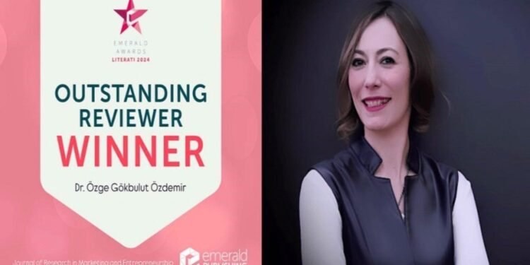 Doç. Dr. Özge Gökbulut Özdemir’in Emerald Literati Ödülleri Başarısı