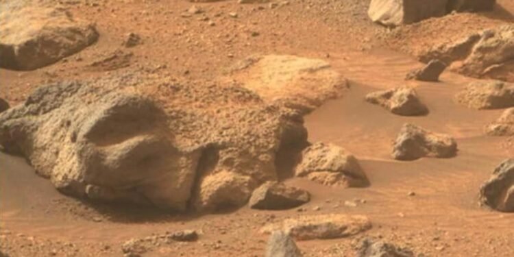 Mars’ta İlginç Yüz Şeklindeki Kaya Keşfi