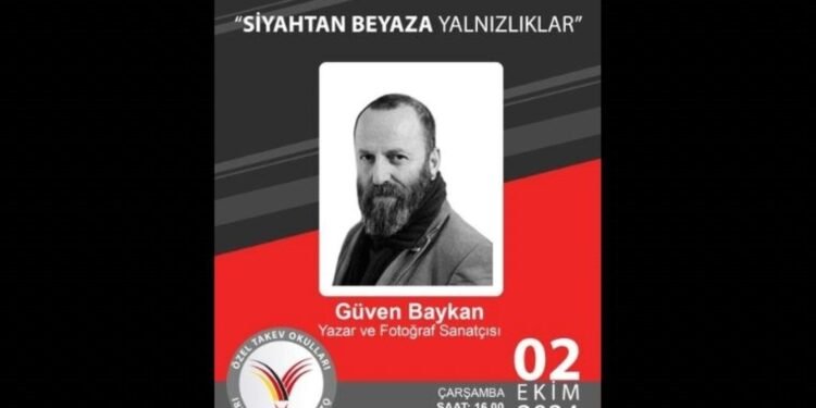 Samsun’da Güven Baykan ile Siyah’tan Beyaz’a Yalnızlıklar Etkinliği