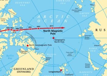Dünya Manyetik Modeli 2025: Manyetik Kuzey Kutbu’nun Hızla Kayması