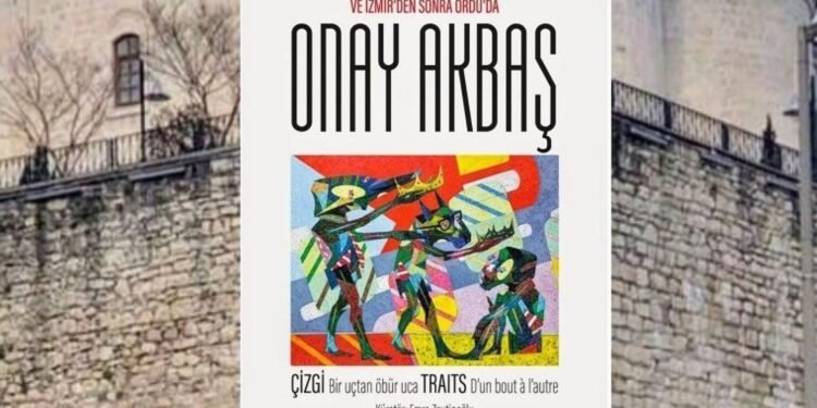 Onay Akbaş’ın “Çizgi Bir Uçtan Öbür Uca” Sergisi Ordu’da Açılıyor