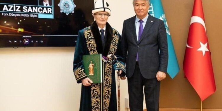 Prof. Dr. Aziz Sancar’a Türk Dünyası Kültür Elçisi Nişanı