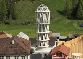 İsviçre’nin Mulegns Köyünde 3D Yazıcıyla İnşa Edilen Beyaz Kule: Dünyanın En Yüksek 3D Baskı Yapılan Yapısı