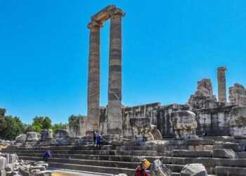 Apollon Tapınağı’nda gece ziyaretleri için hazırlıklar sürüyor
