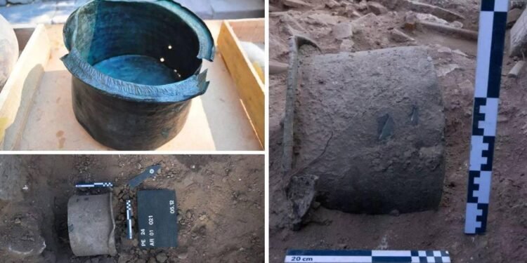 Pergamon’da yeni keşif: 1400 yıllık bronz kazan