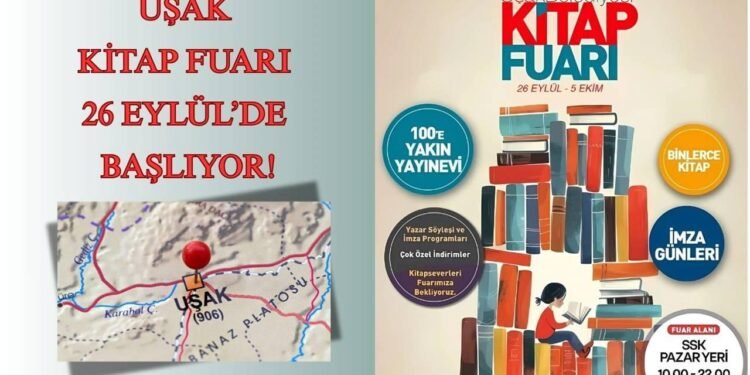Uşak’ta Kitap Fuarı Başlıyor: Edebiyatla Dolu 10 Gün