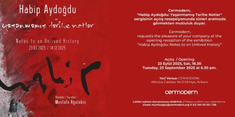 Yaşanmamış Tarihe Notlar: Habip Aydoğdu ile Belleğin Kıyılarında – CerModern’de 15. Yıl Özel Sergisi